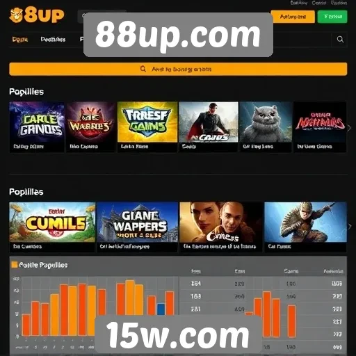 Análise da popularidade de jogos no 88up